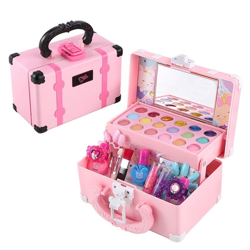 Beauty Makeup Kit For Kids - مجموعة مكياج للأطفال، مكياج أحمر الشفاه،