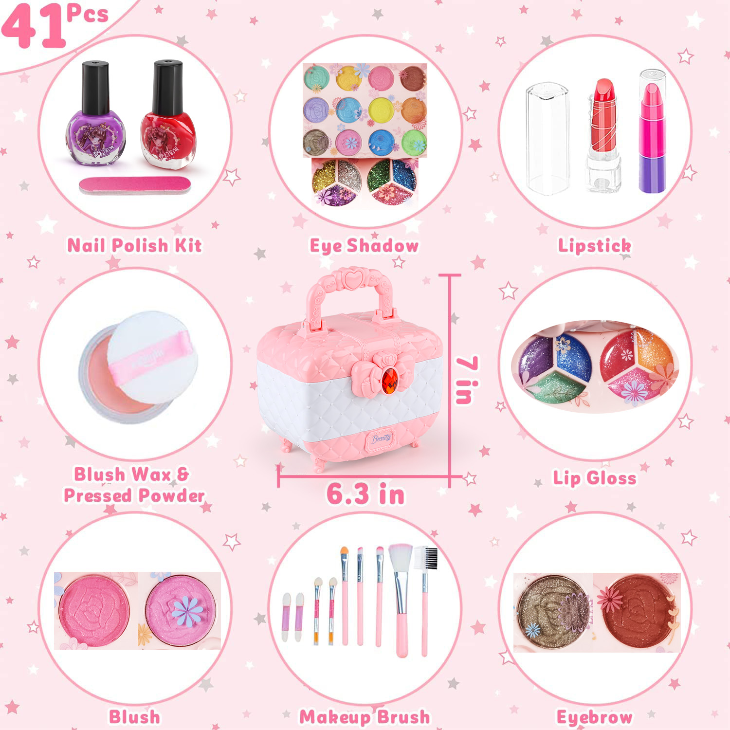 مجموعة ألعاب مكياج للأطفال للب - مراجعة Beauty Makeup Kit For Kids وسعره