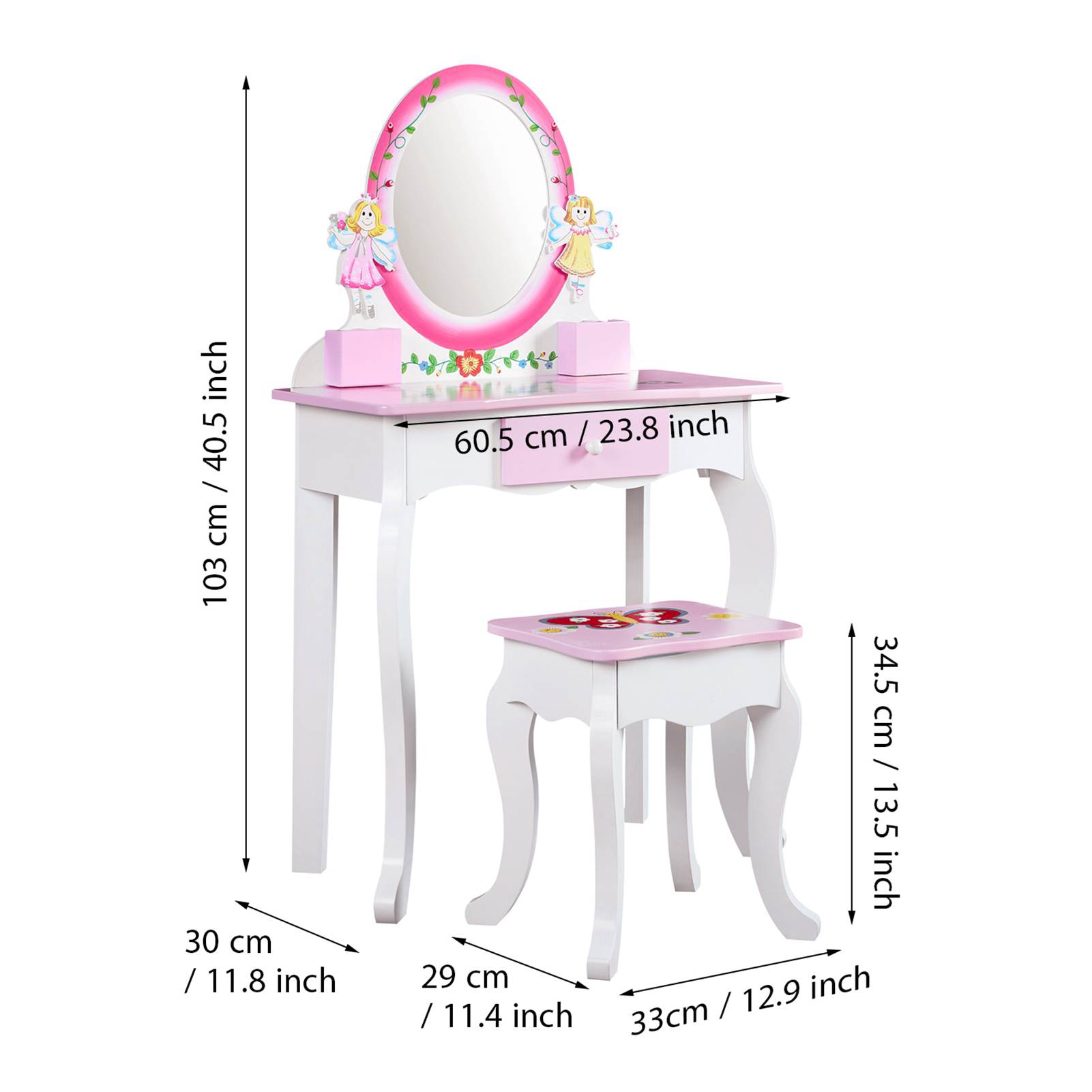 طاولة تجميل للأطفال بتصميم زهر - مراجعة Beauty Makeup Kit For Kids وسعره