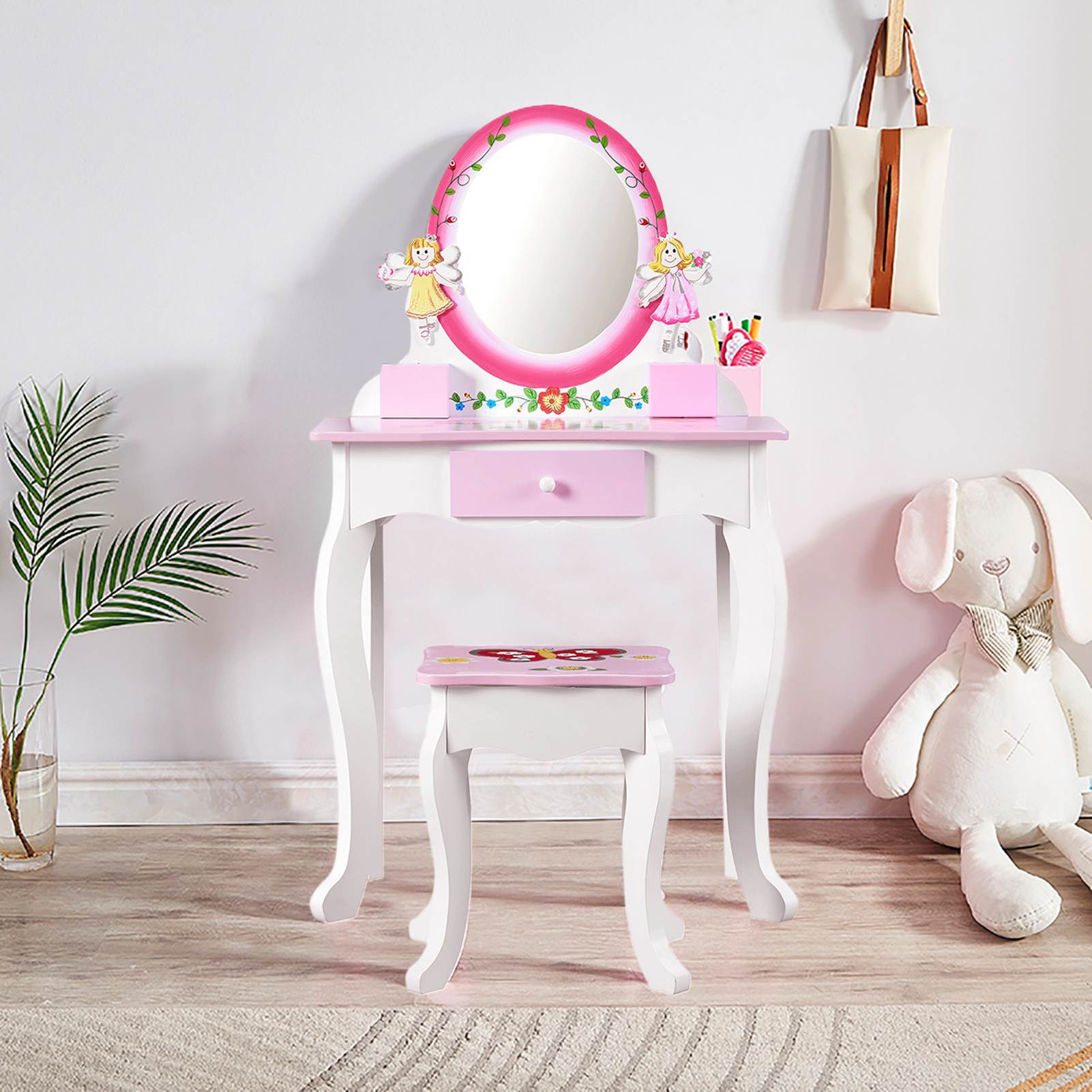 طاولة تجميل للأطفال بتصميم زهر - مراجعة Beauty Makeup Kit For Kids وسعره
