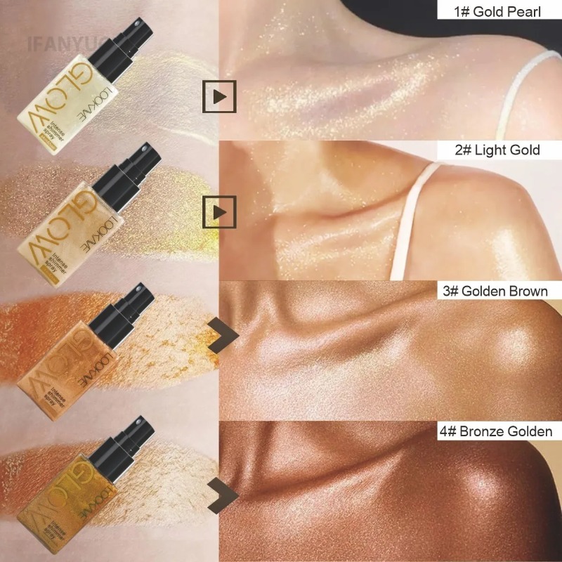 رذاذ لامع بيرليسسينت، رذاذ زيت - مراجعة Body Shimmer Lotion وسعره