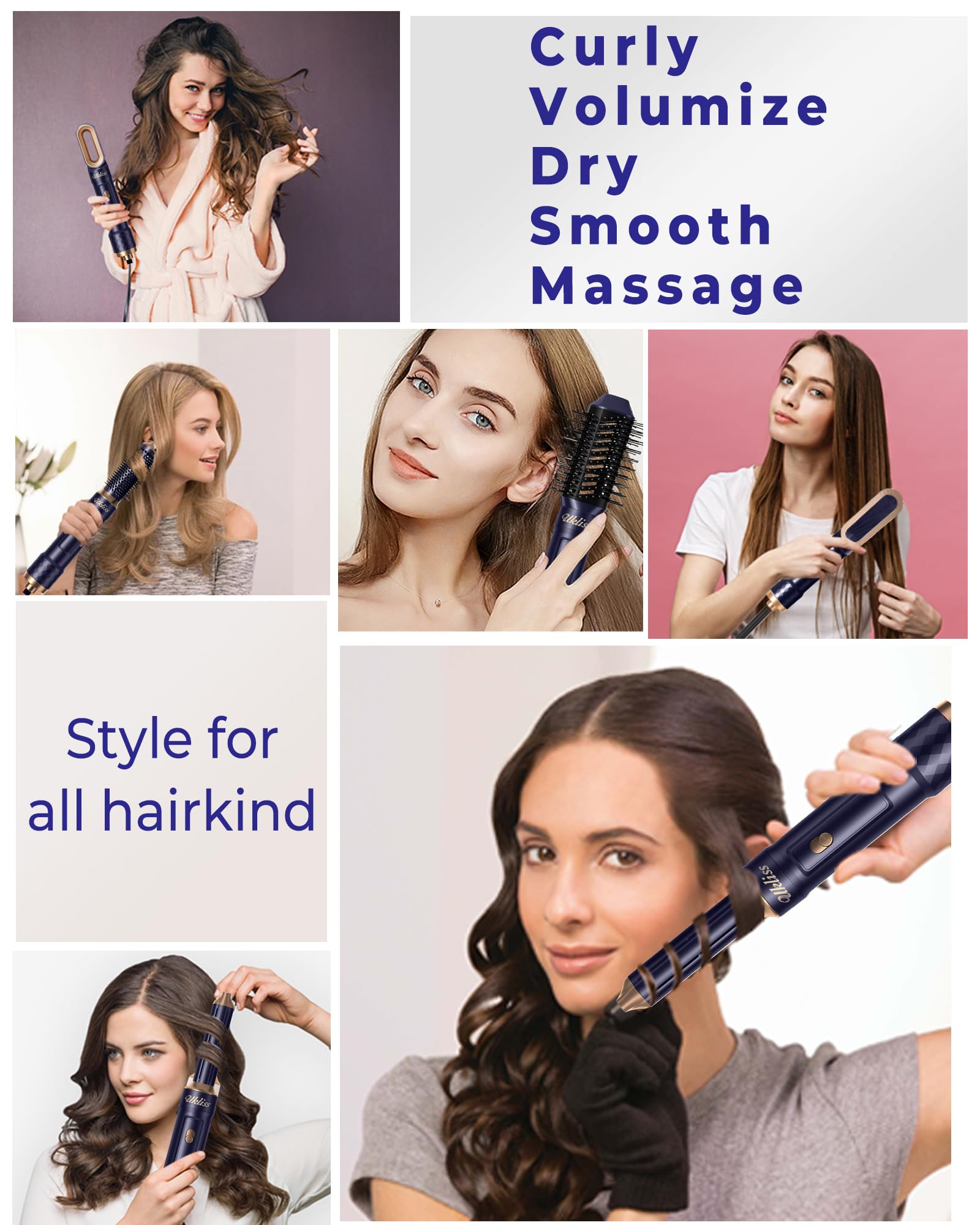 UKLISS 6 في 1 مجفف شعر متعدد ا - مراجعة Hair Straightener وسعره